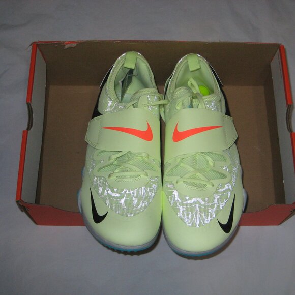 Nike Pole Vault Elite Track Field Shoes Spikes Men's Size 13 Green AA1204-700 NO - Picture 1 of 5